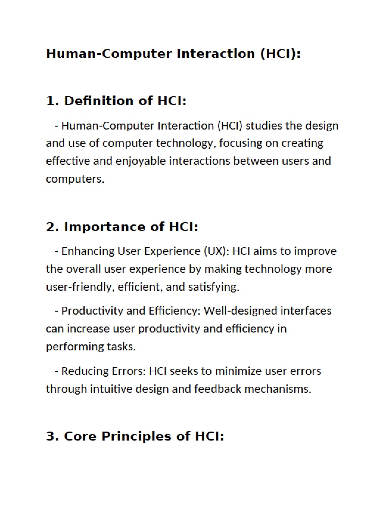 Overview of Human-Computer Interaction