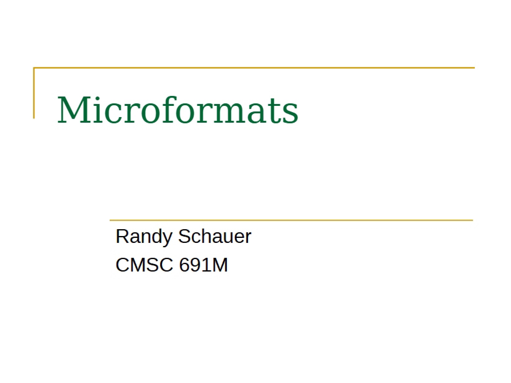 Microformats