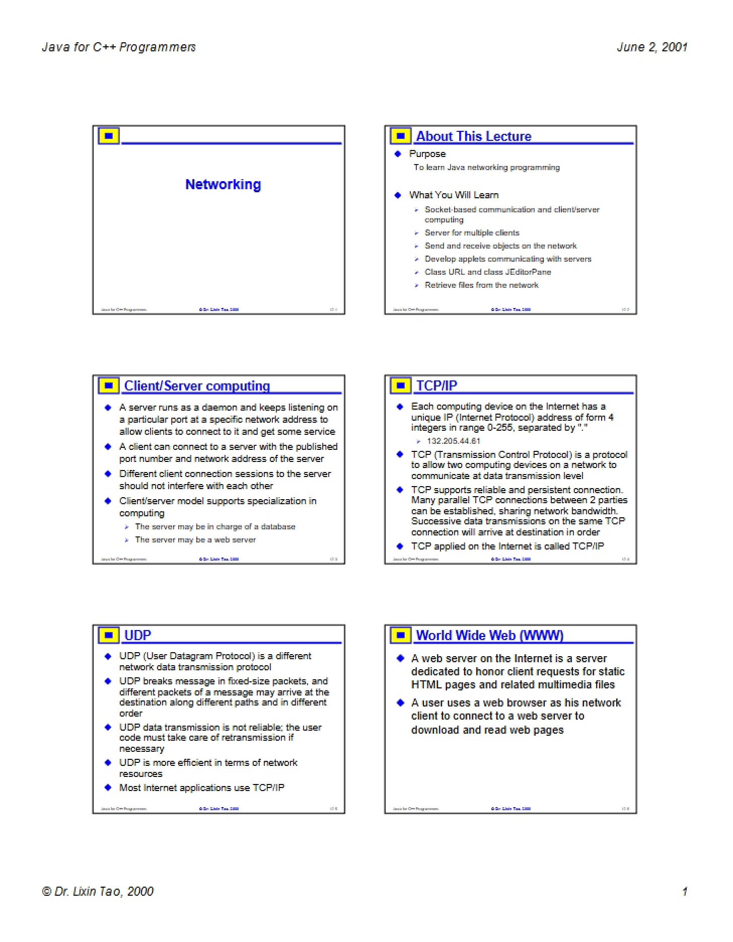 Concepts of Networking