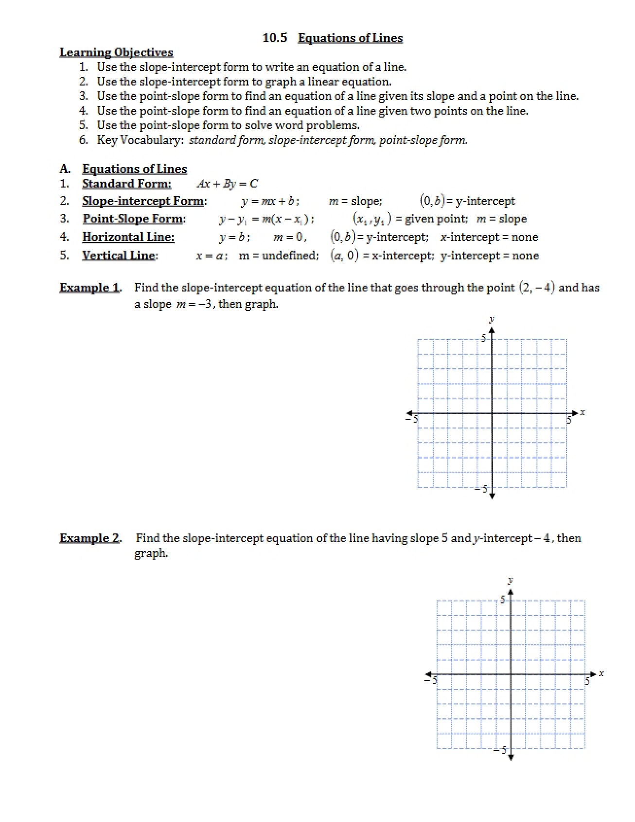 Line Equations