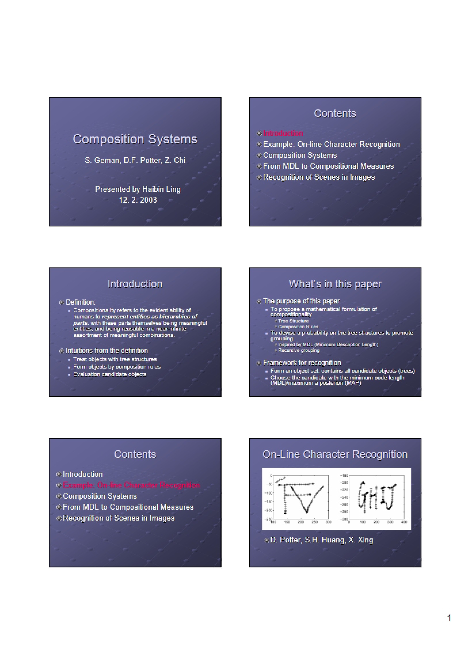 Systems of Composition