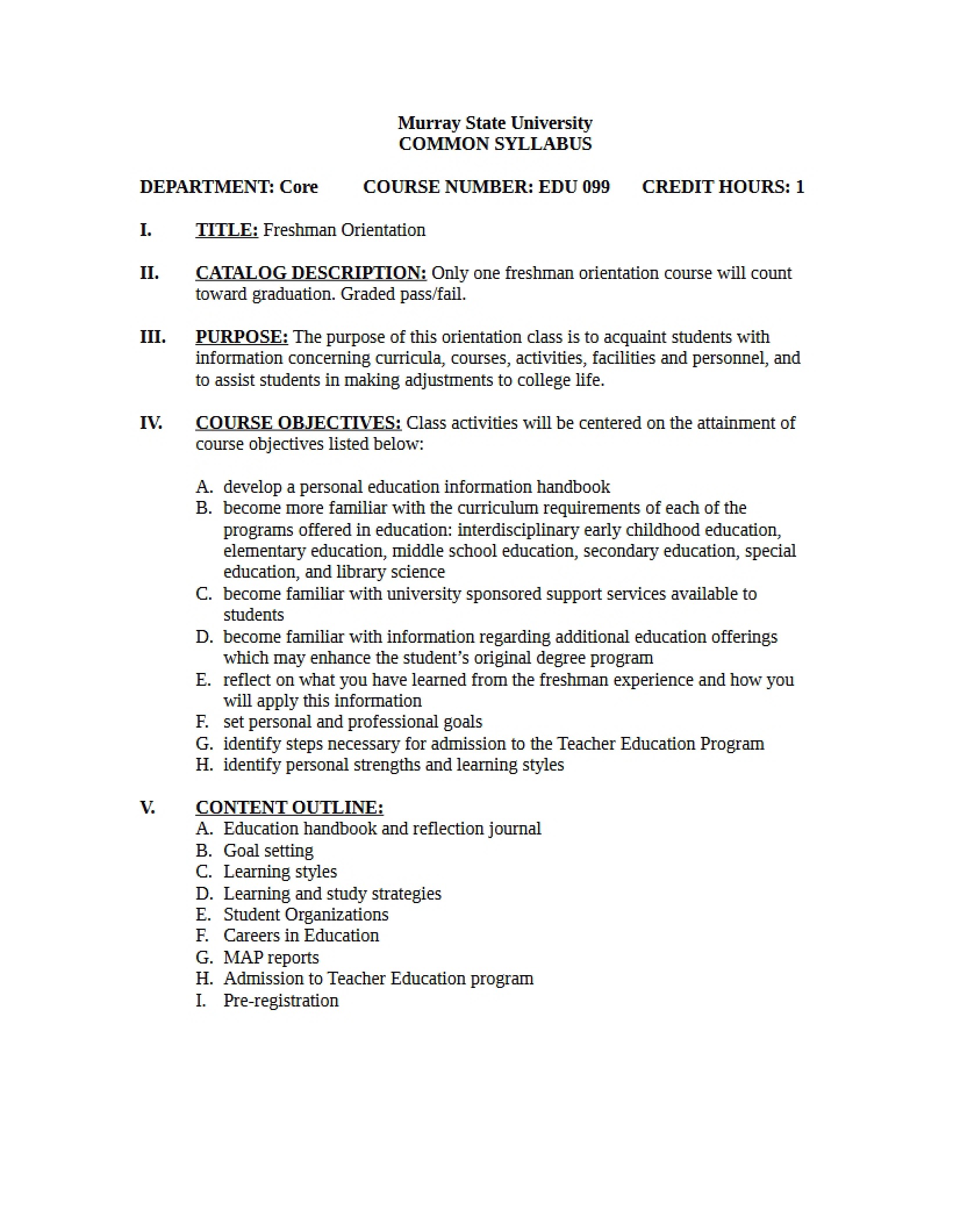 Syllabus