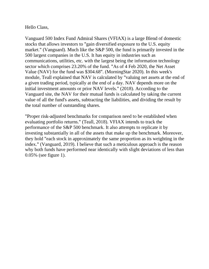 Analysis and Performance of Vanguard 500 Index Fund Admiral Shares