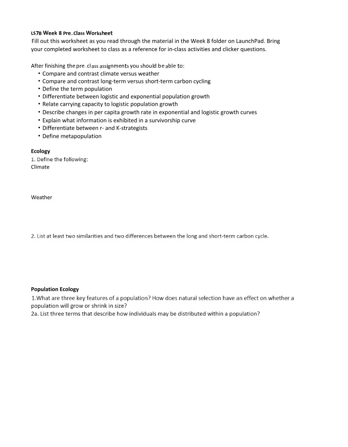 Worksheet for LS7B Week 8 Pre-Class