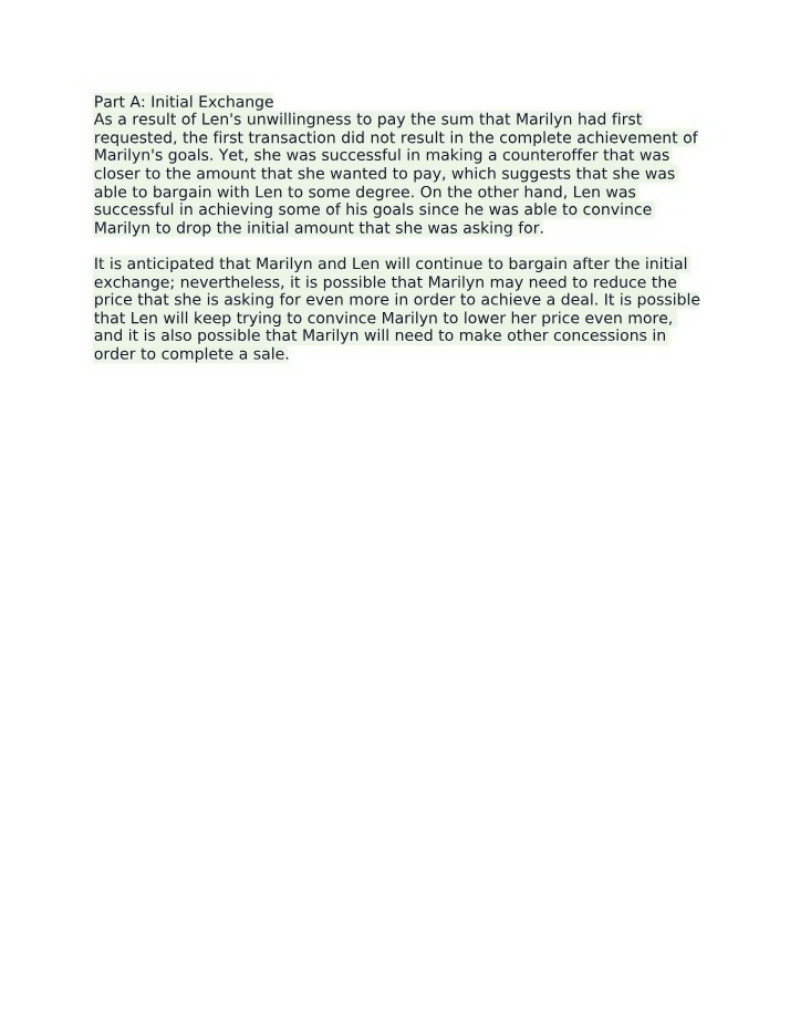 Achieving a Deal - Bargaining Strategies and Concessions