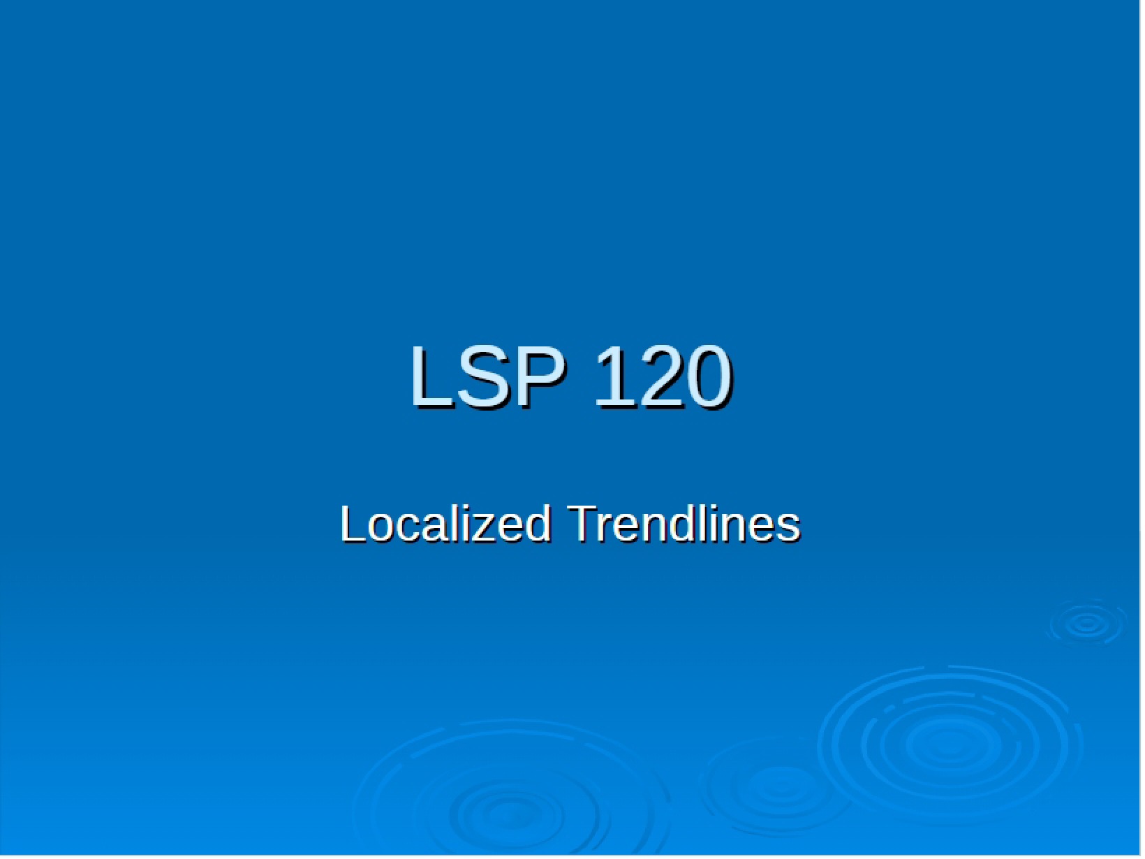 Trendlines Localized