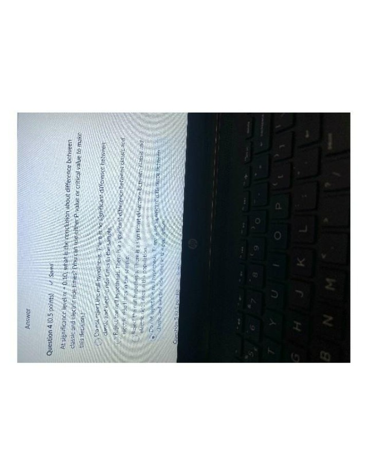Statistics Quiz on Hypothesis Testing