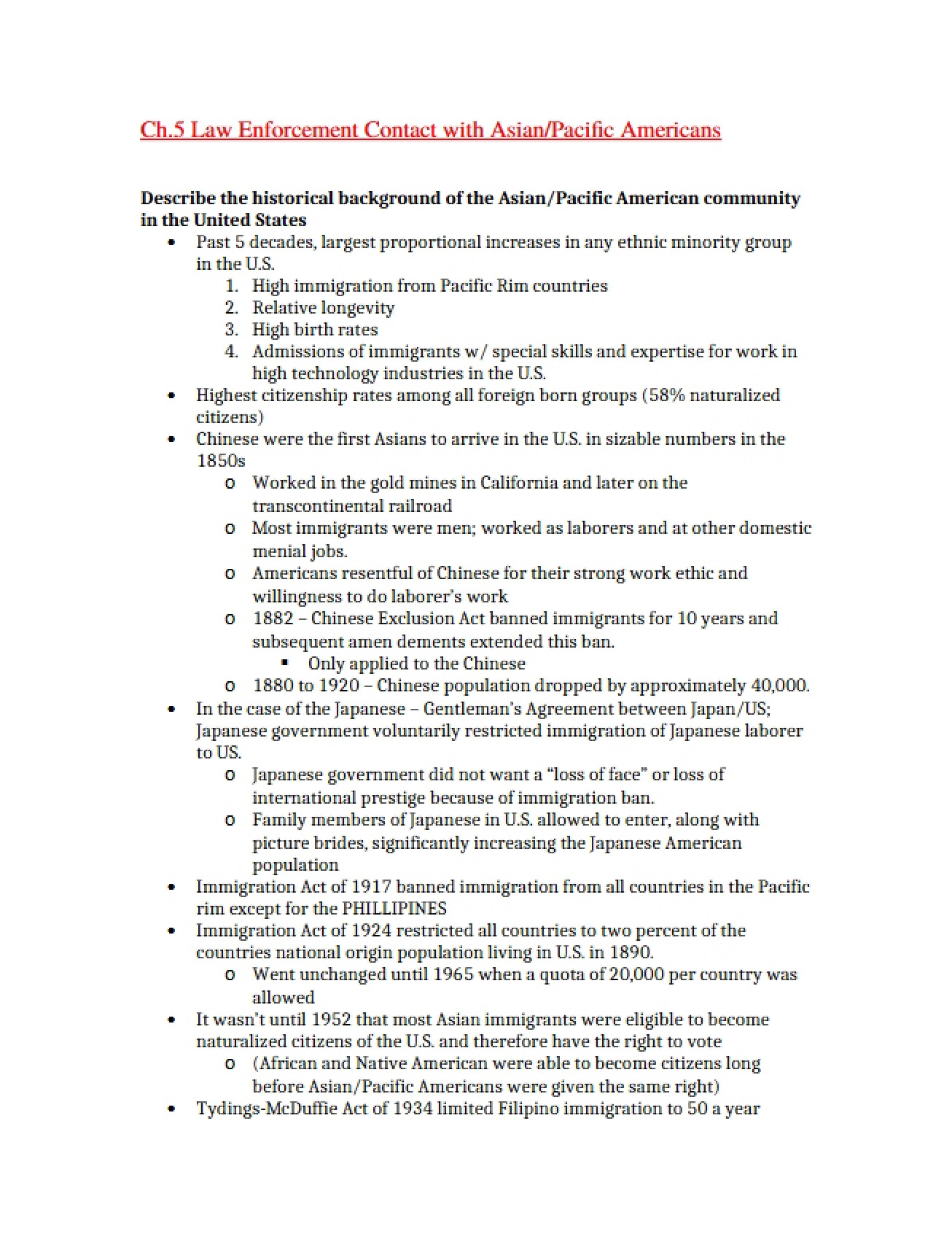 Analysis of Contact with Law Enforcement