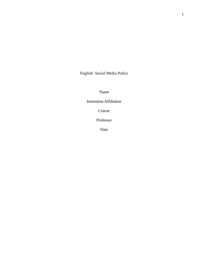 Social Media Policy for Digital Copywriters