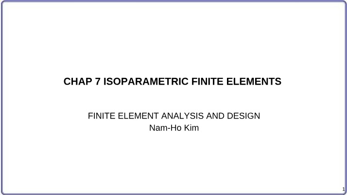 An Introduction to Quadrilateral Isoparametric Finite Elements