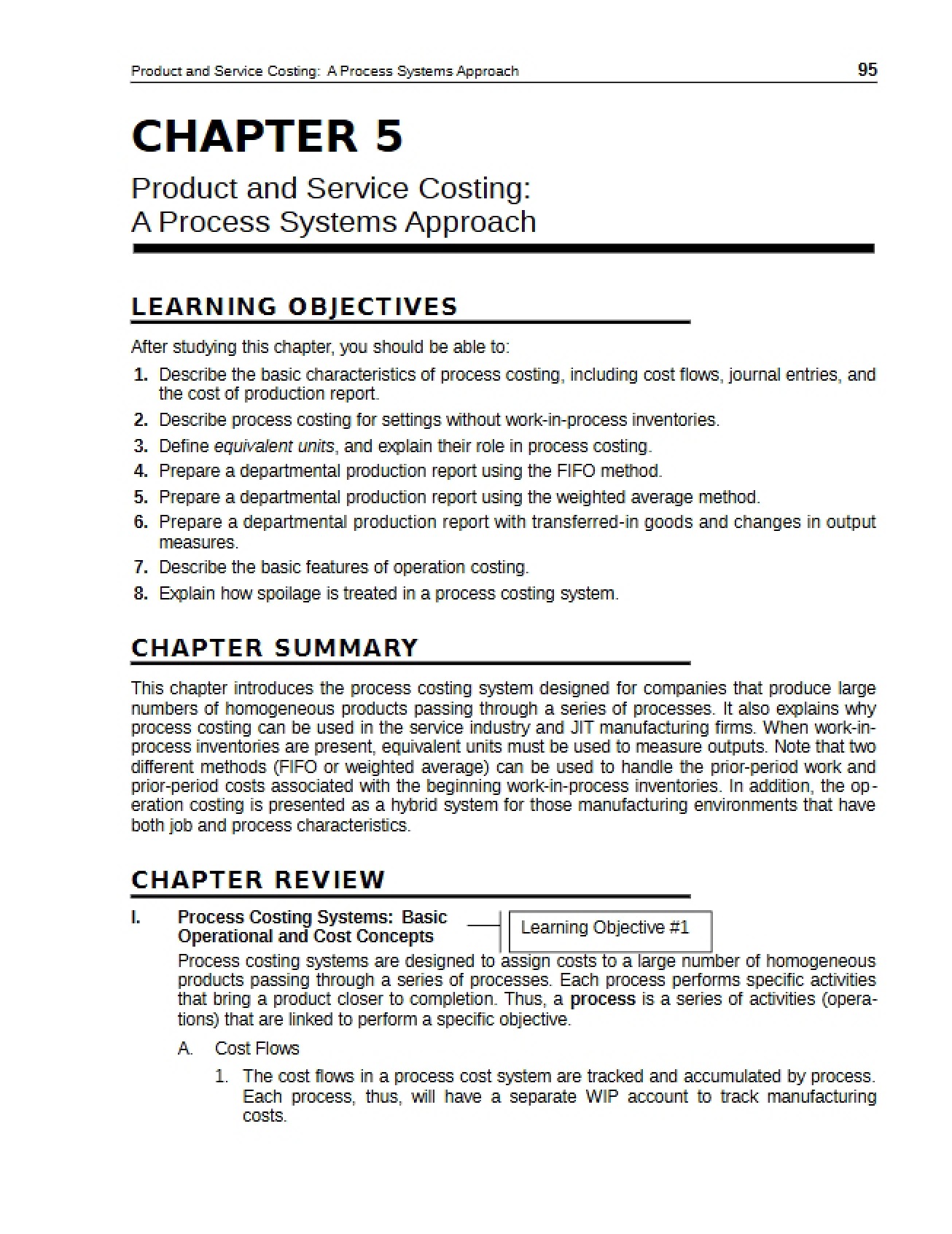 Service and Product Costing General