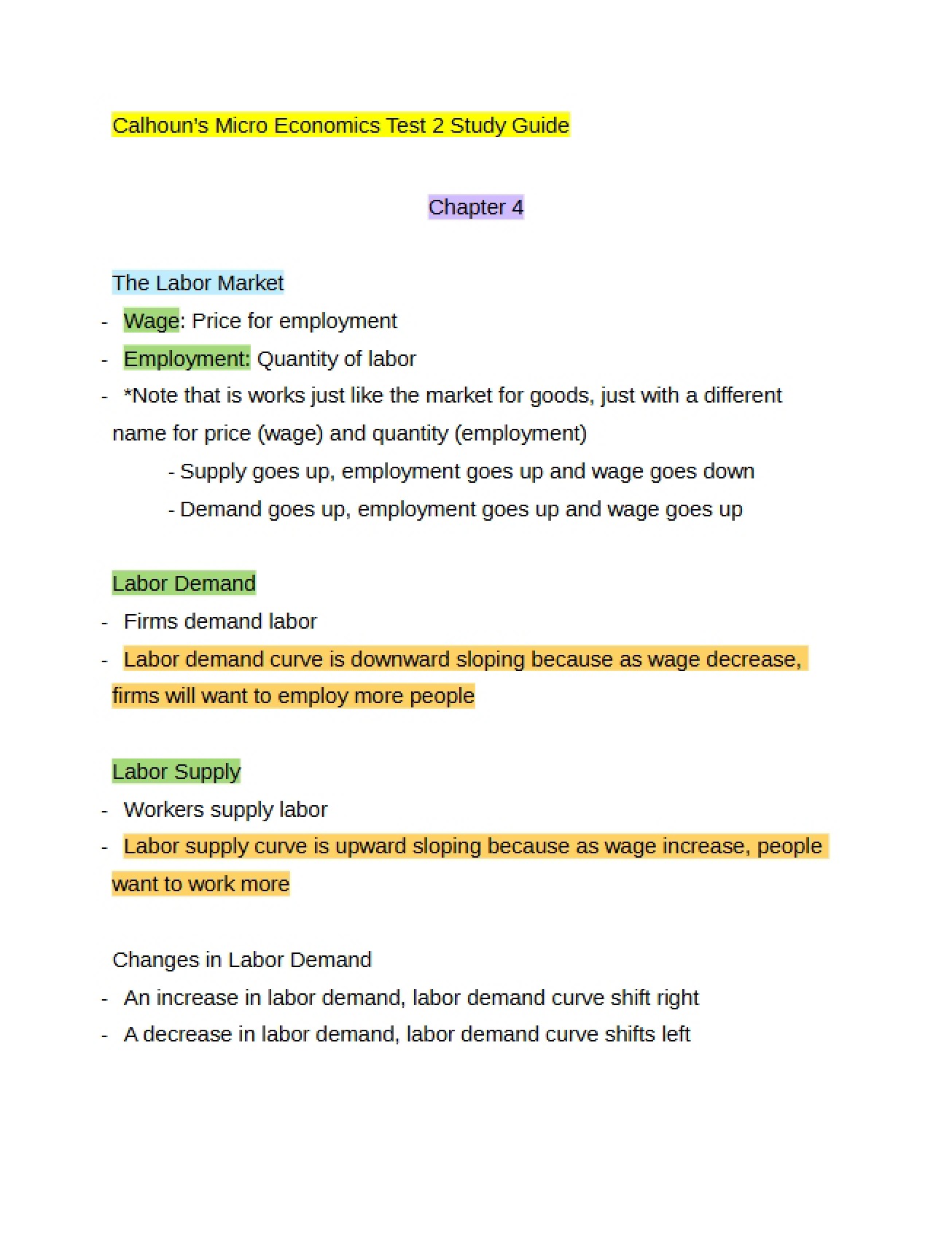 Understanding the Labor Market