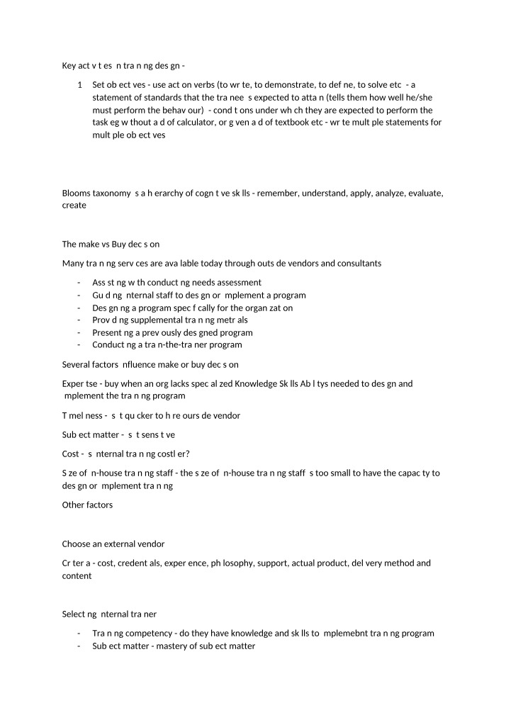Notes for Week 5