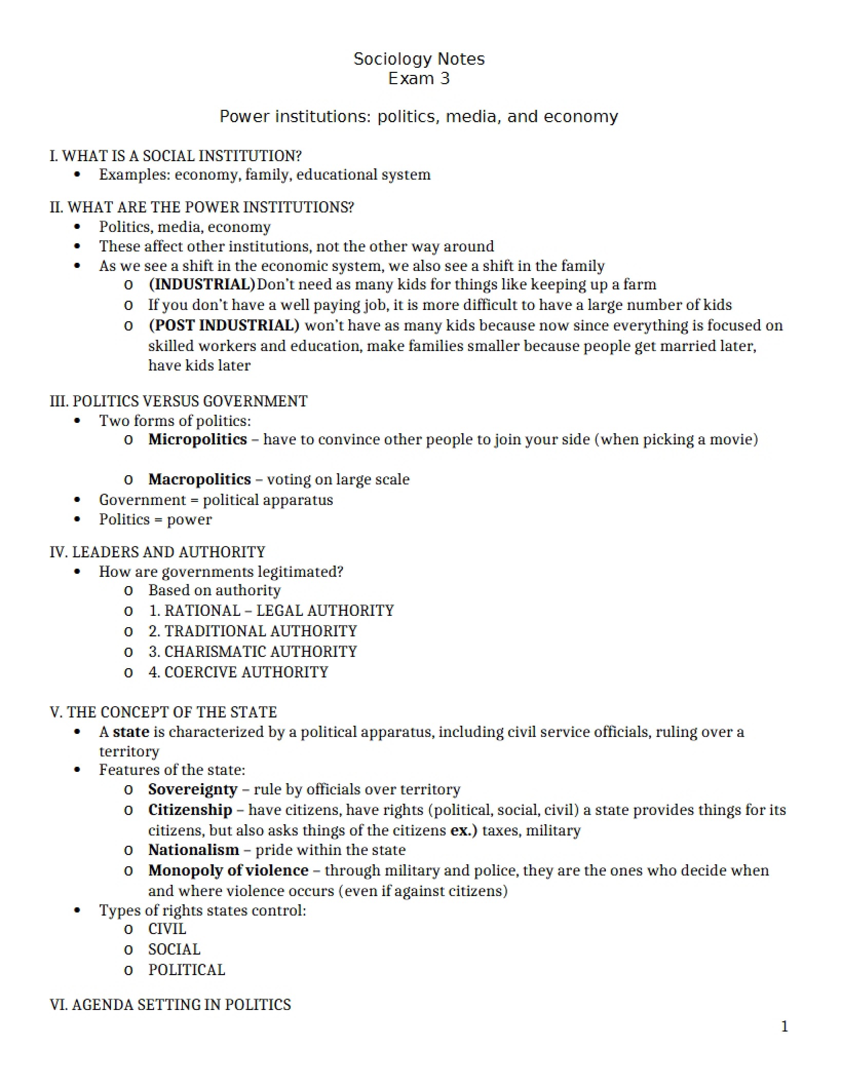 Exam Three