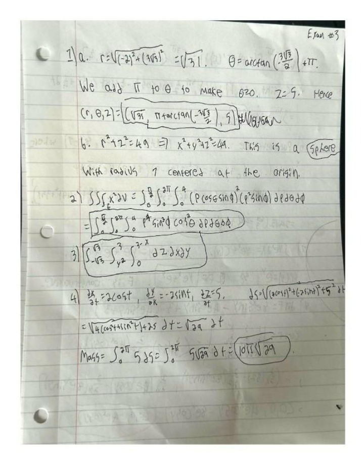 MTHMISC - Exam 3