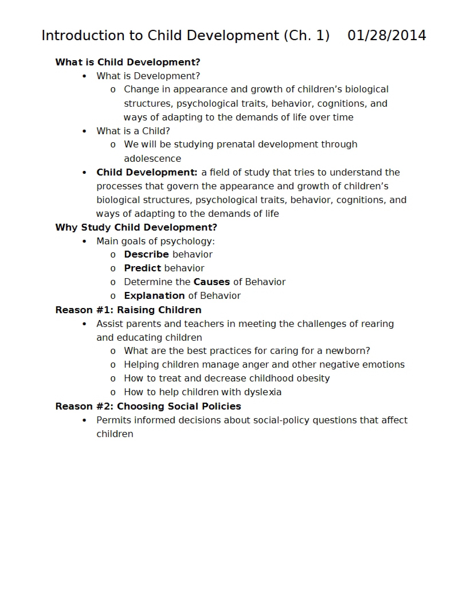 Child Development Definition