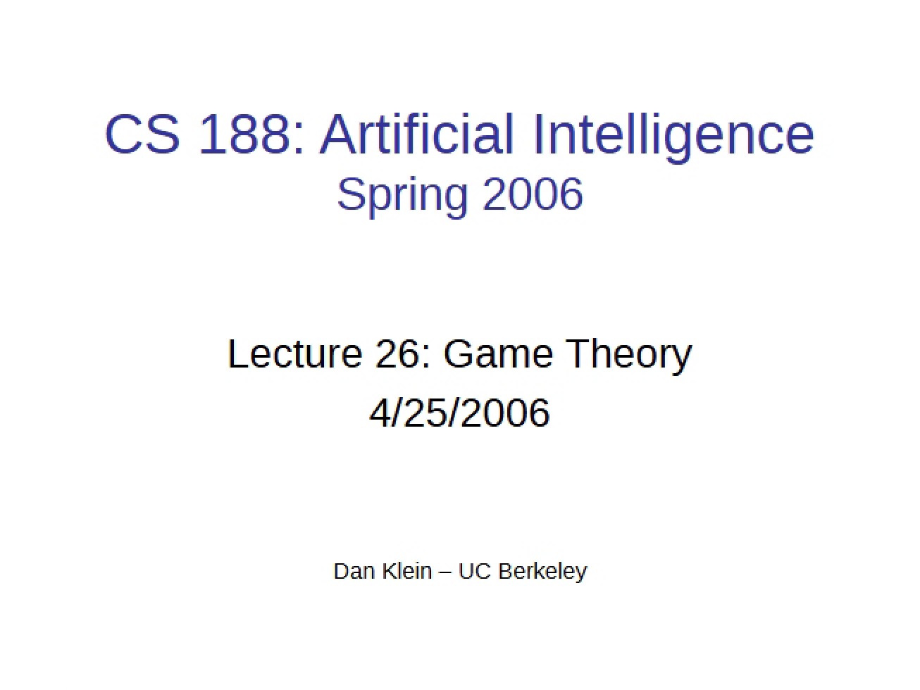 Theory of Games