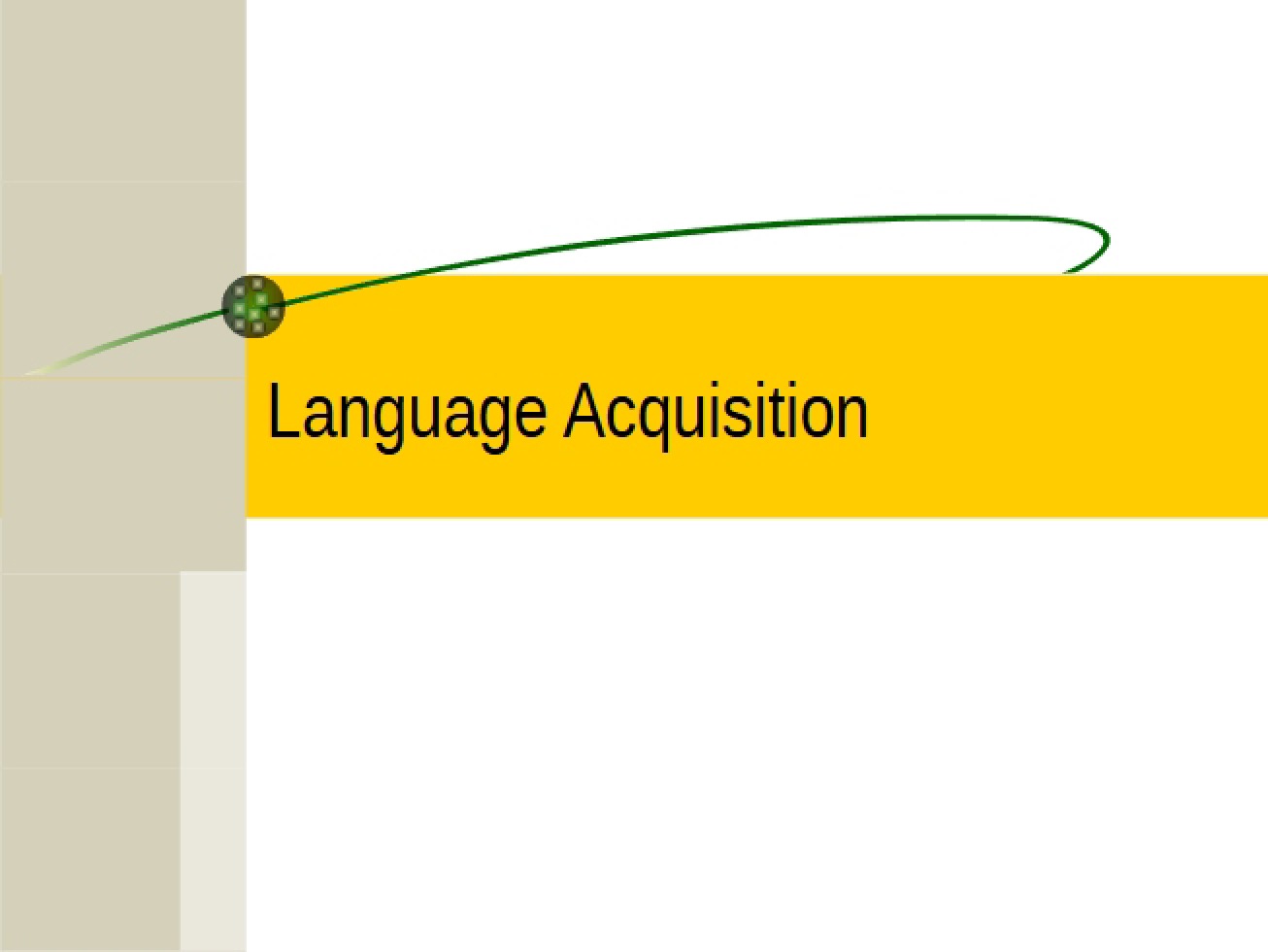 Acquisition of Language