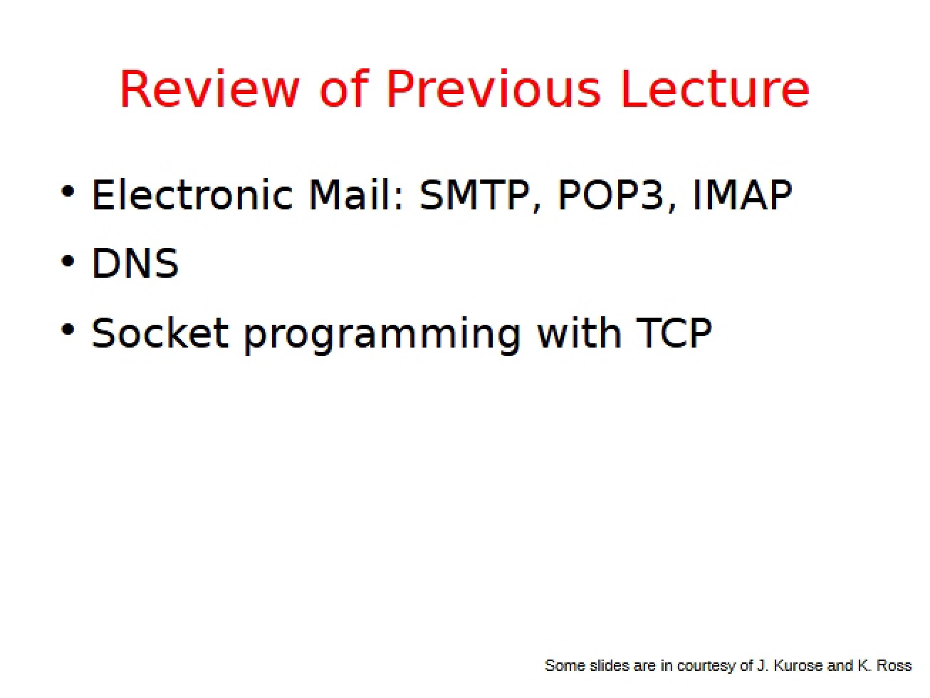 Transport Layer (Chapter 3)