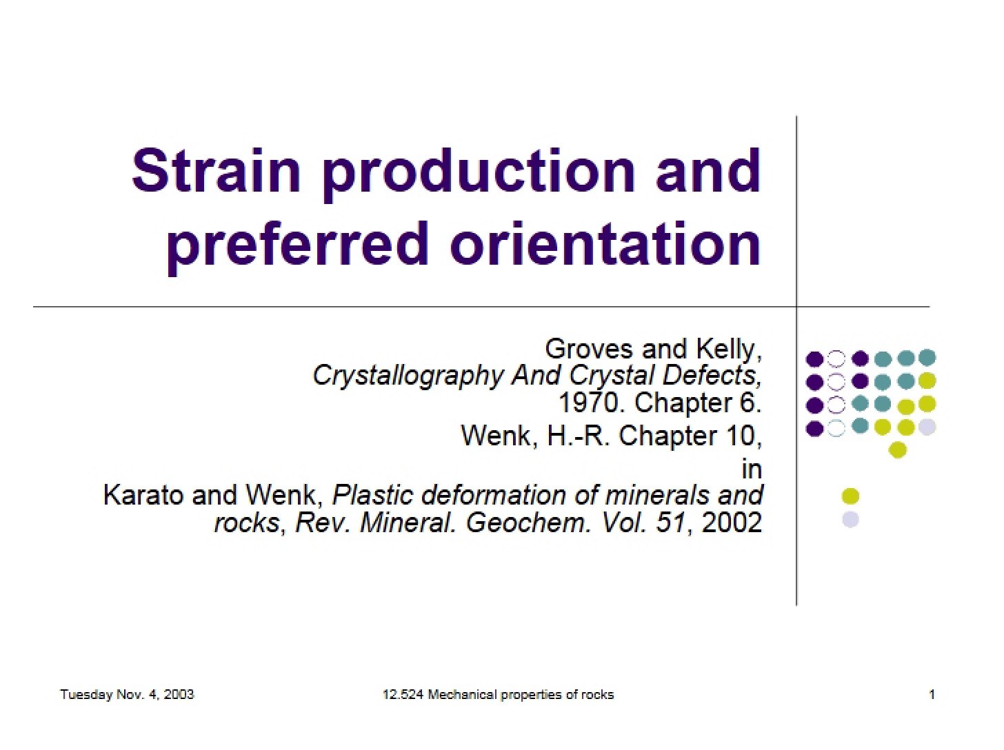Preferred Orientation and Strain Production
