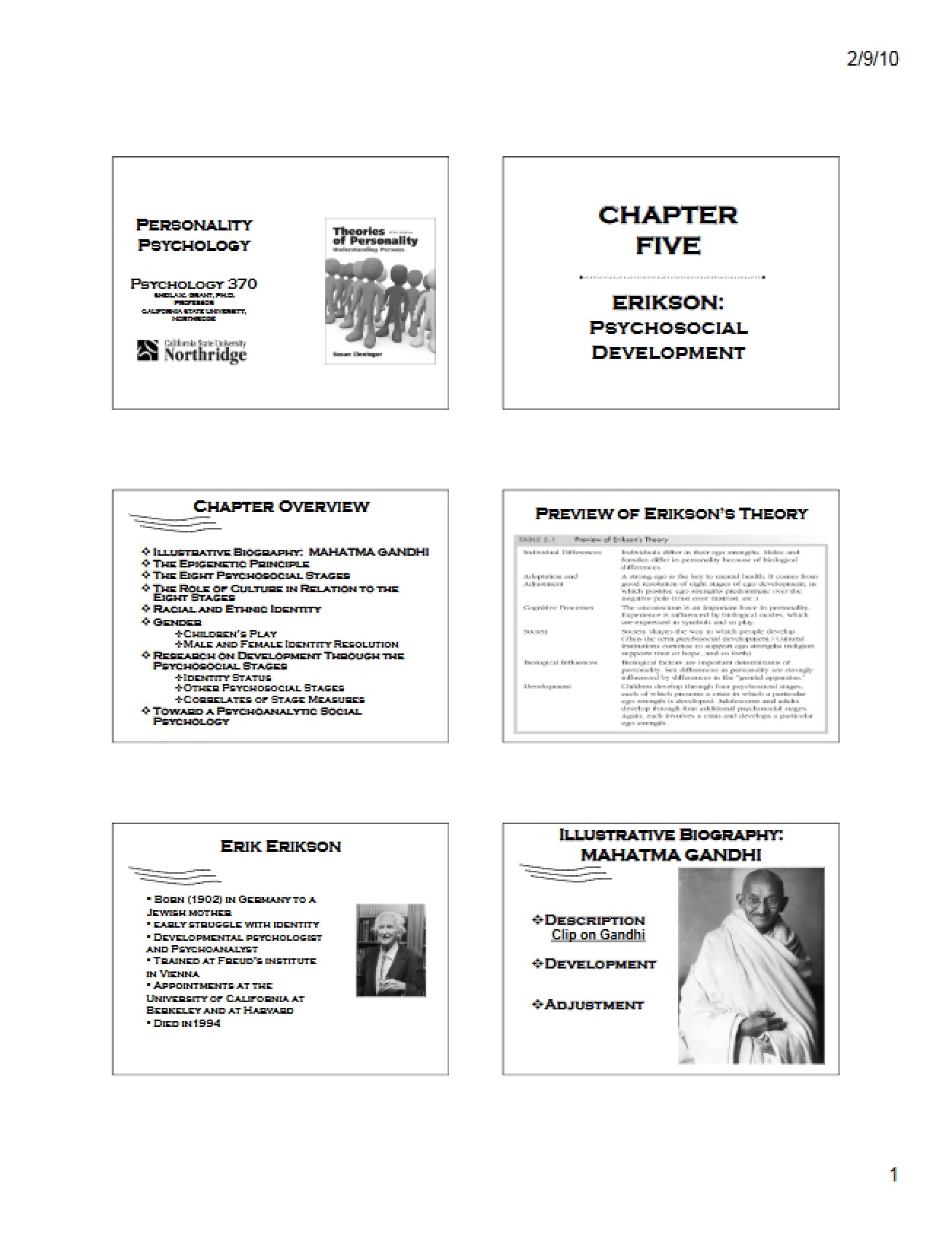 Development of Psychosocial Traits