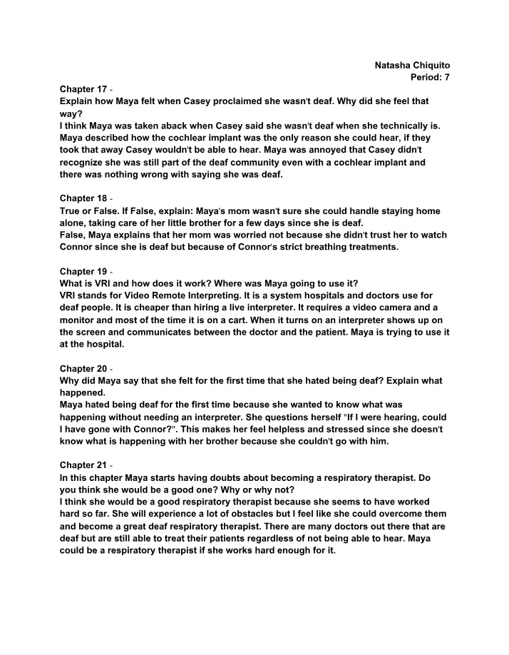 Chapter Questions with Answers