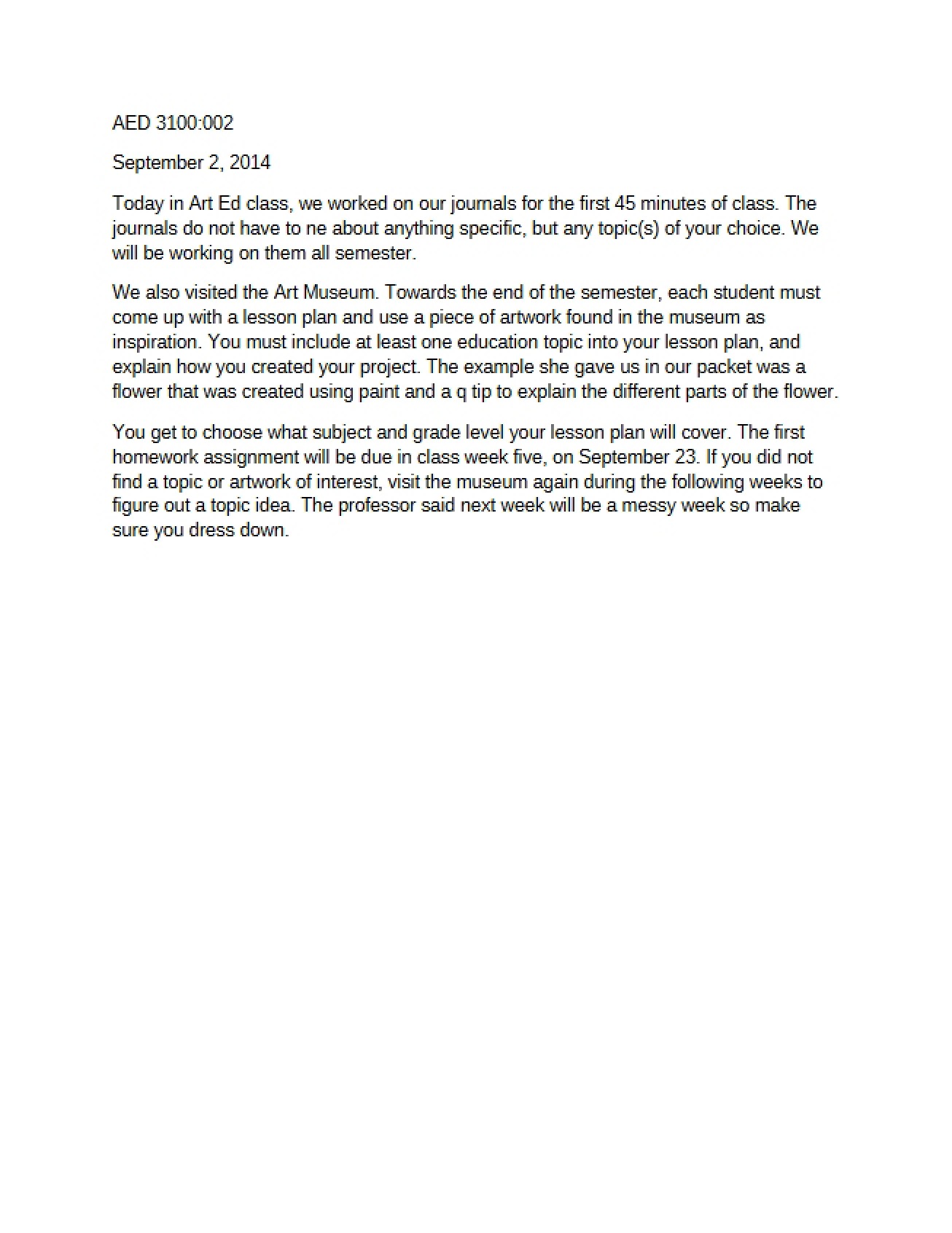 Art Education Essay
