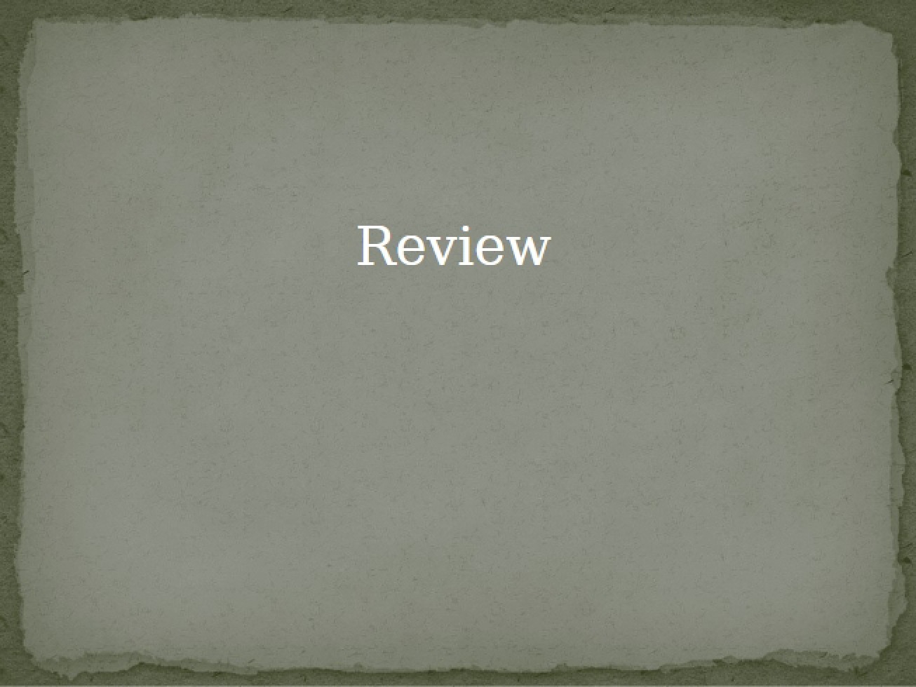 Review for Final