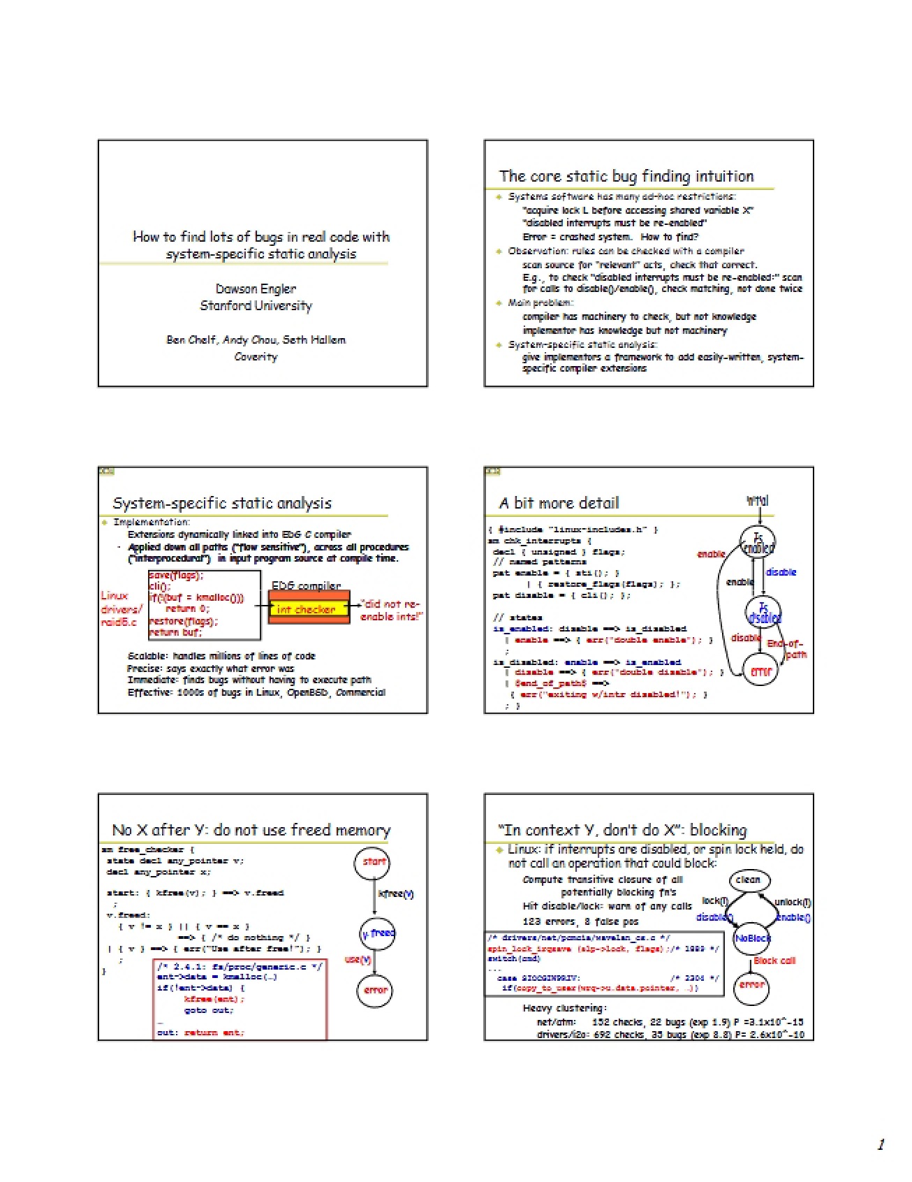 Advanced Topics in Compilers Lecture Notes