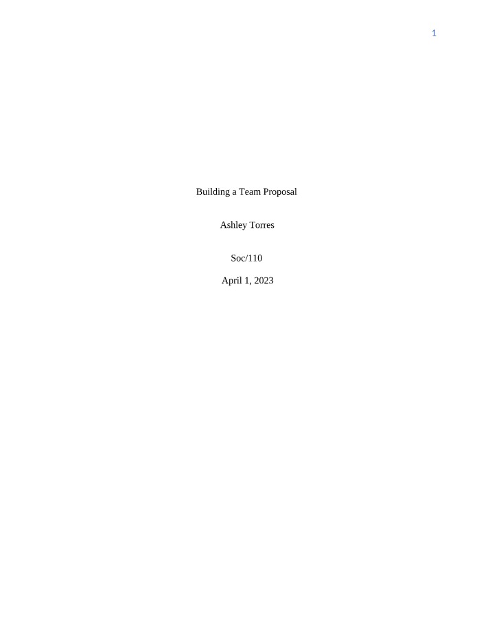 SOC110 Week 2 Essay