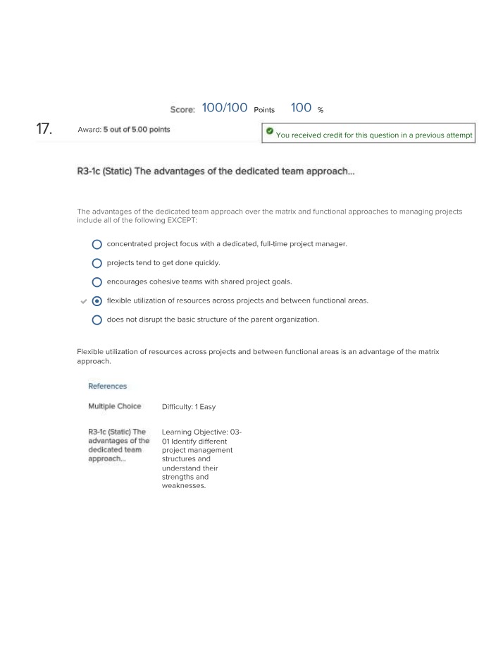 FINC 405 Week 1 - Homework Question 17