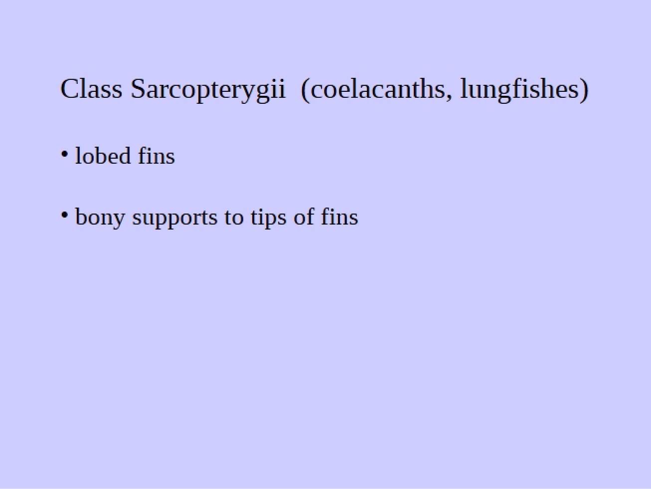 Sarcopterygii Class