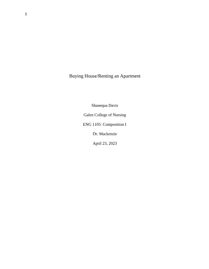 Renting vs. Buying a House - Weighing Pros and Cons