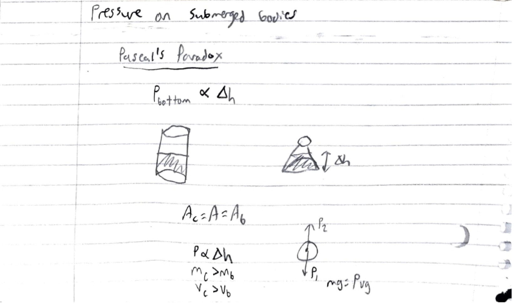 Notes on Pascal's Paradox