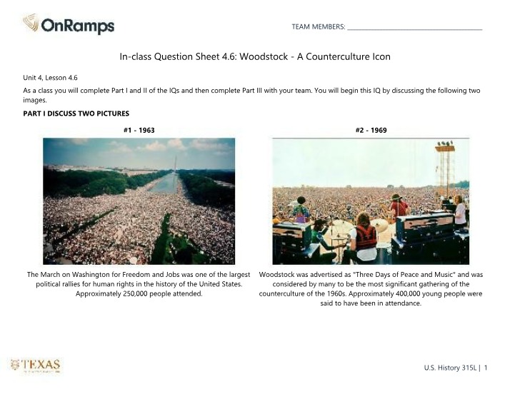 Woodstock - A Counterculture Icon and 1960s Protest Songs
