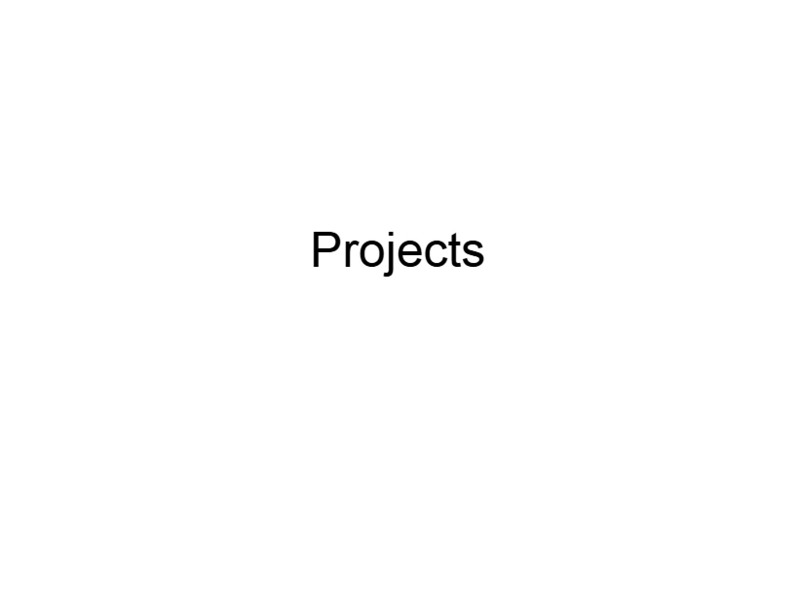 Course Projects