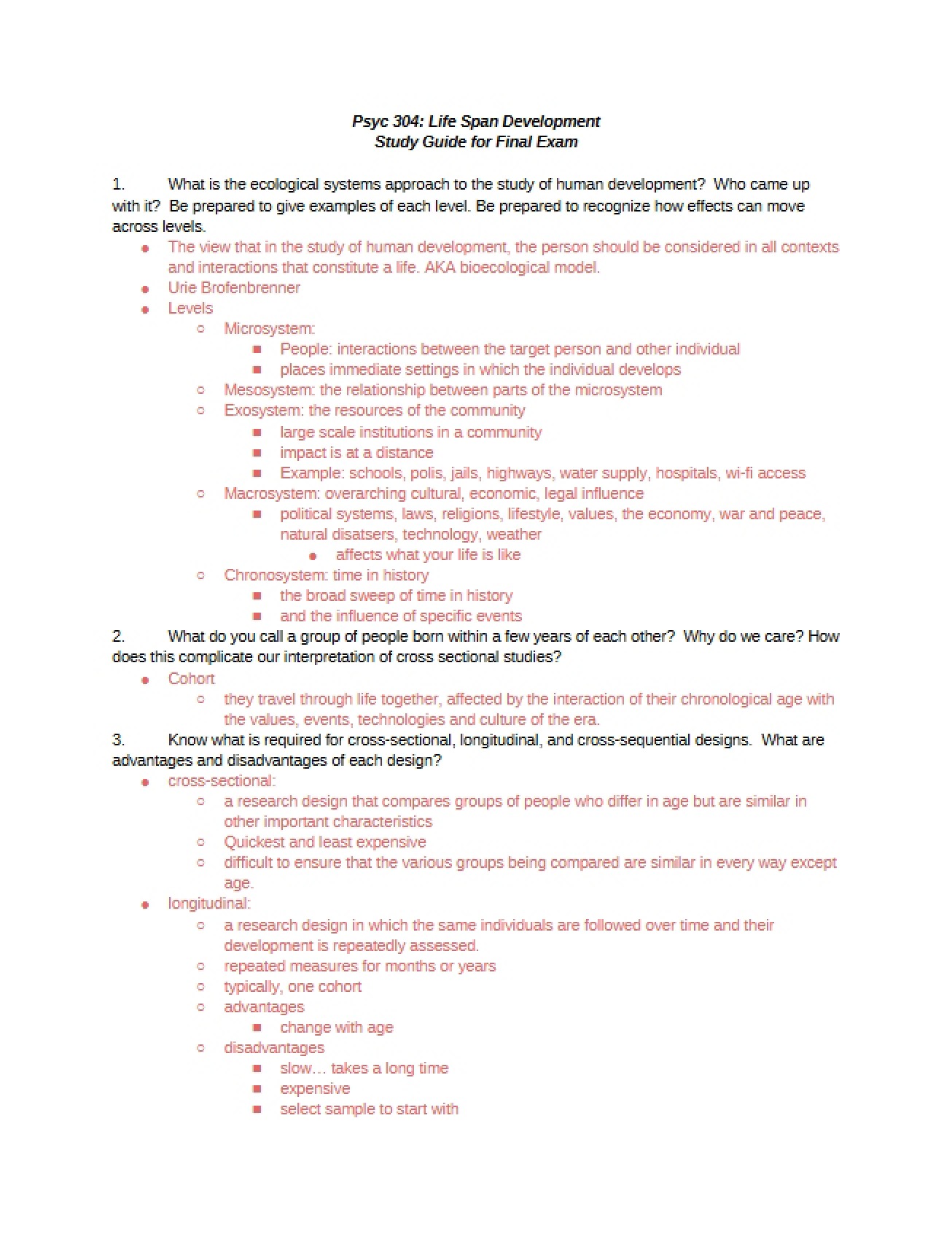 Final Examination