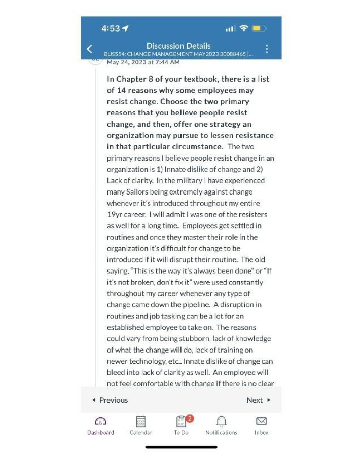 Overcoming Resistance to Change - Organizational Strategies