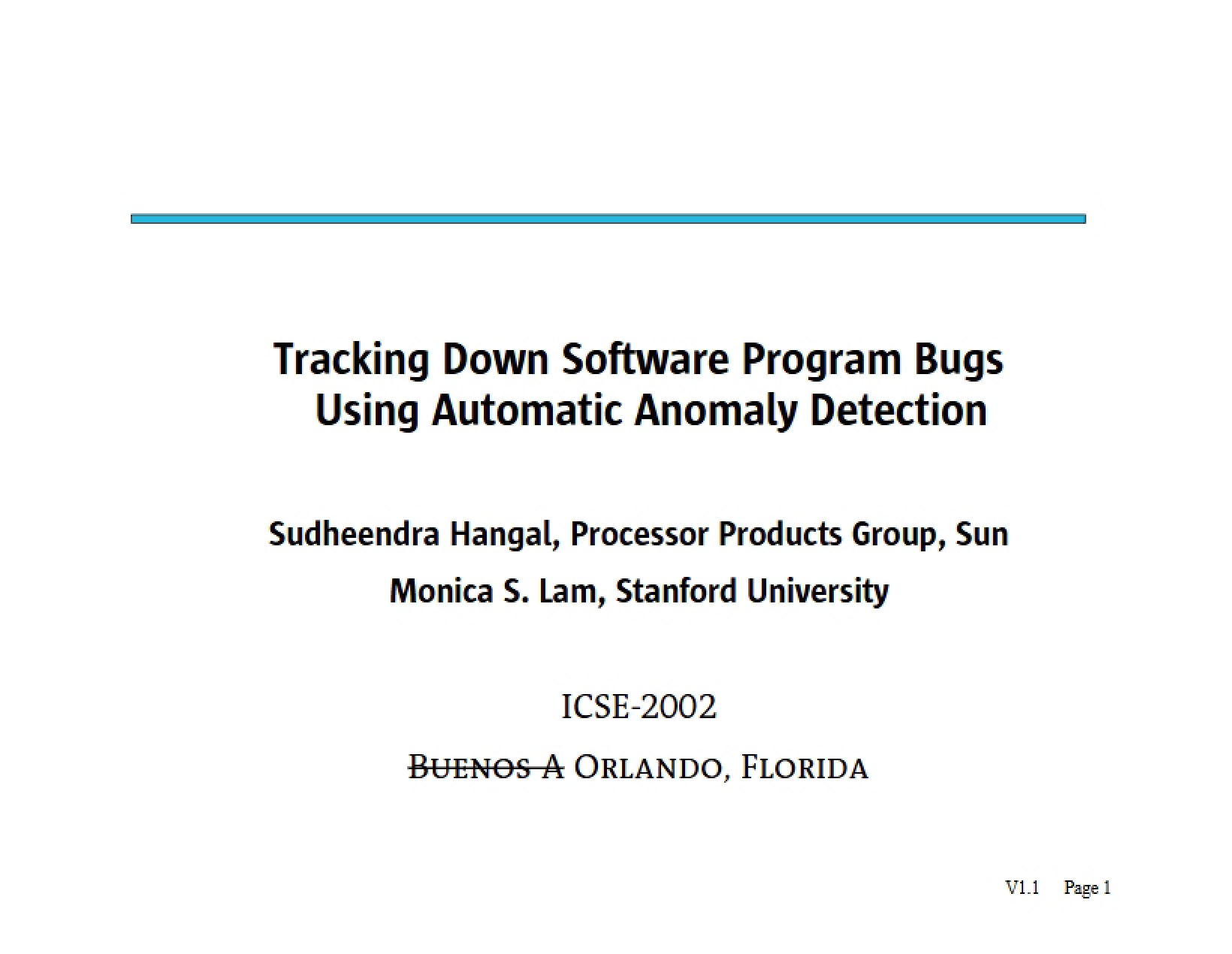 Automatic Anomaly Detection for Software Bug Tracking