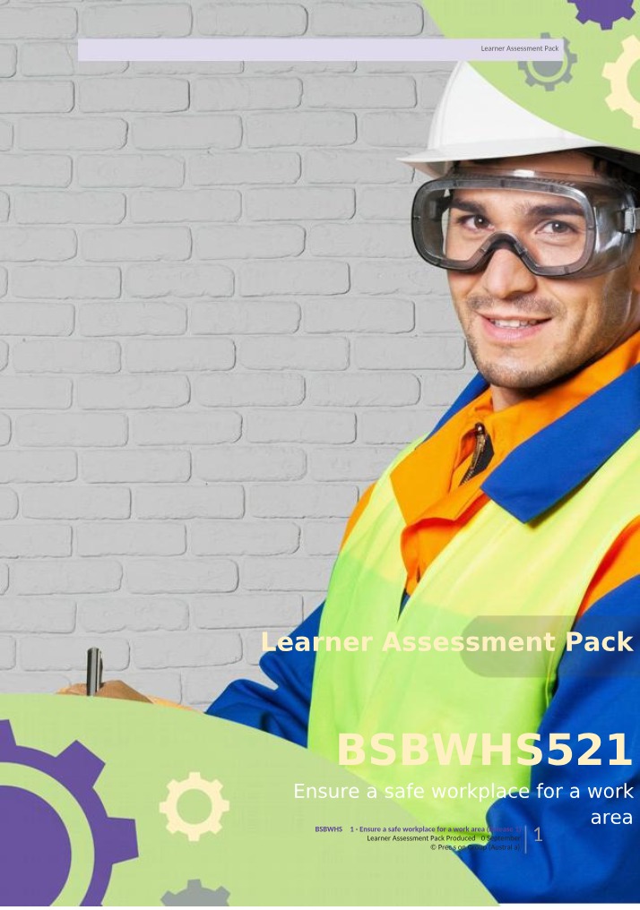 BSBWHS521 Assessment - LAP