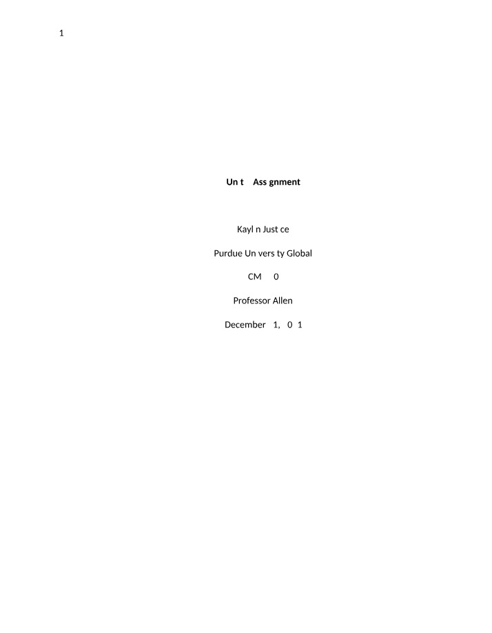 Unit 2 Assignment Document