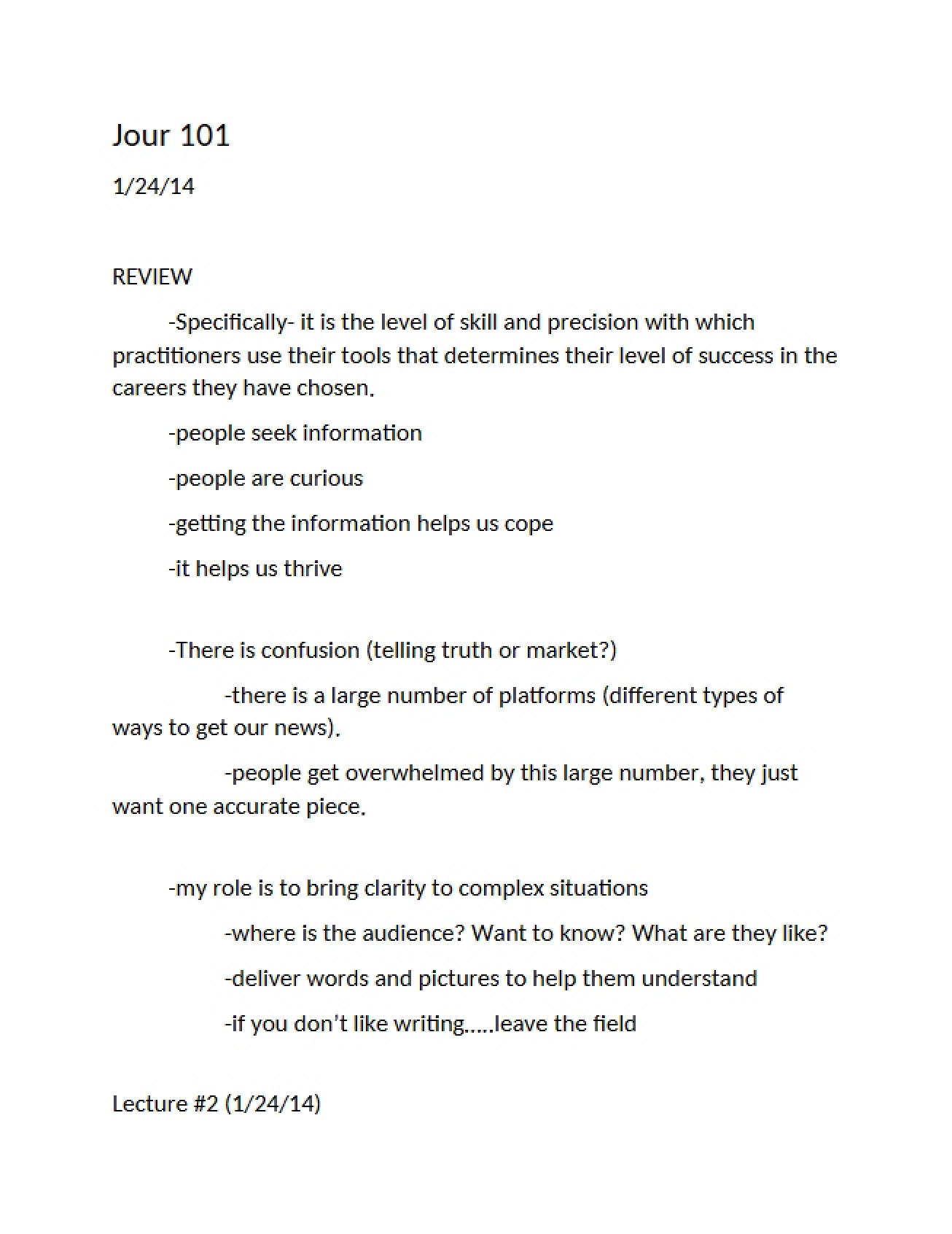 Mass Communication Lecture Notes