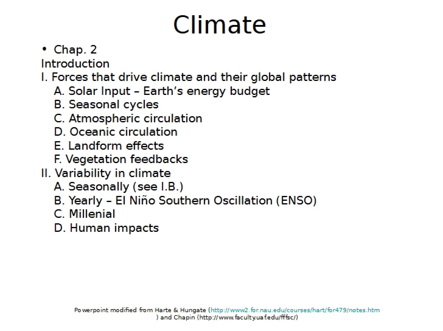 Climate Studies