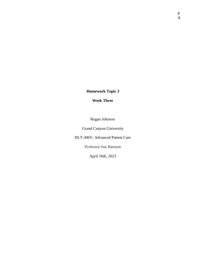 Week Three - Homework Topic 3