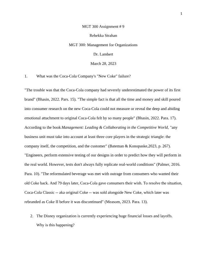 MGT300 - Assignment 9