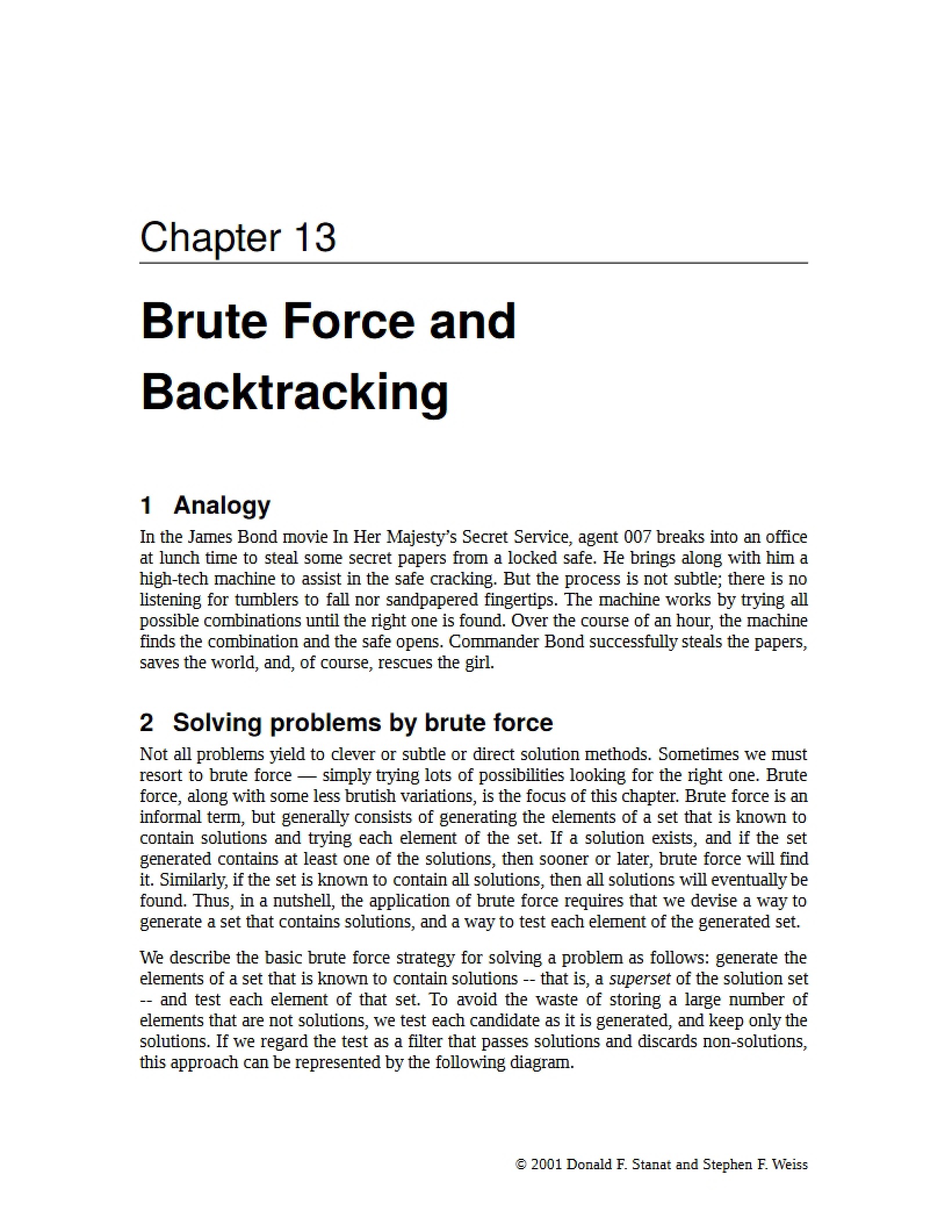 Backtracking and Brute Force Chapter 13