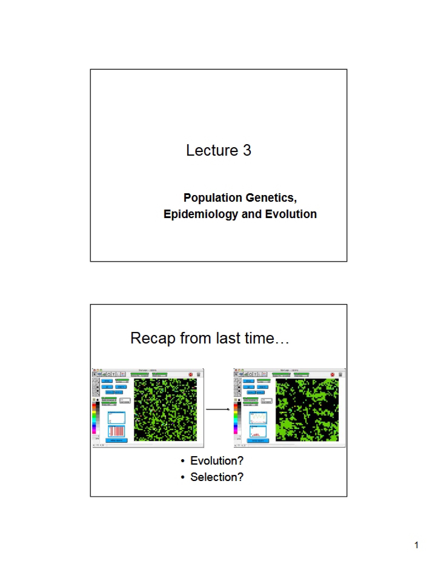 Evolution, Epidemiology, and Population Genetics