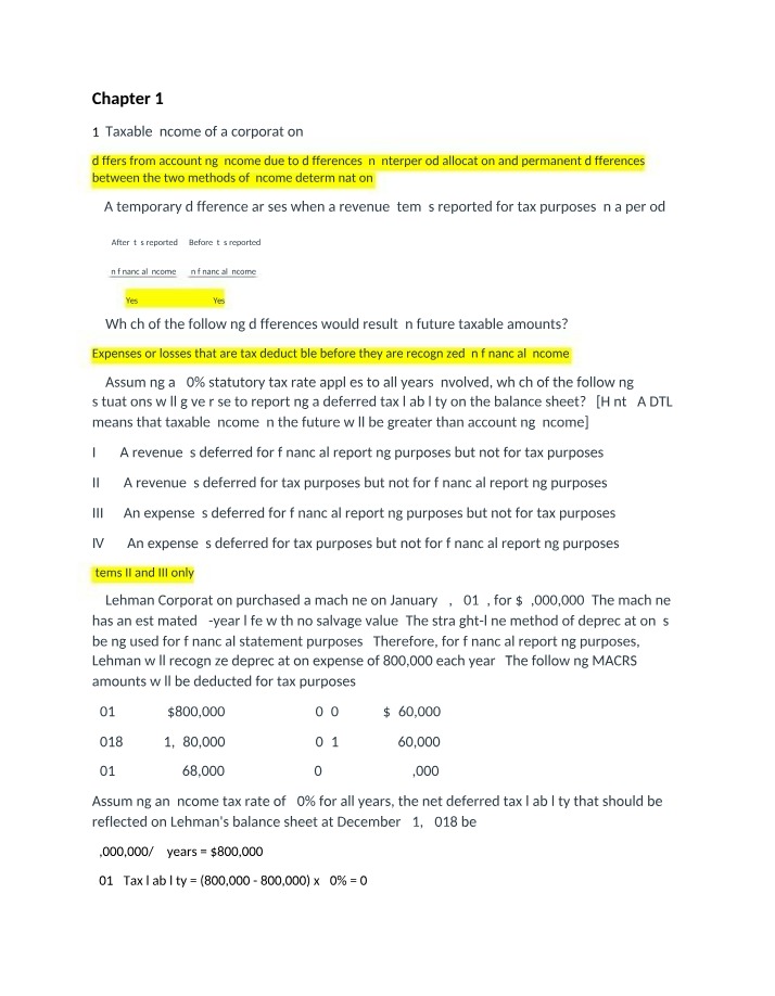 ACCT 301B - Chapter 19