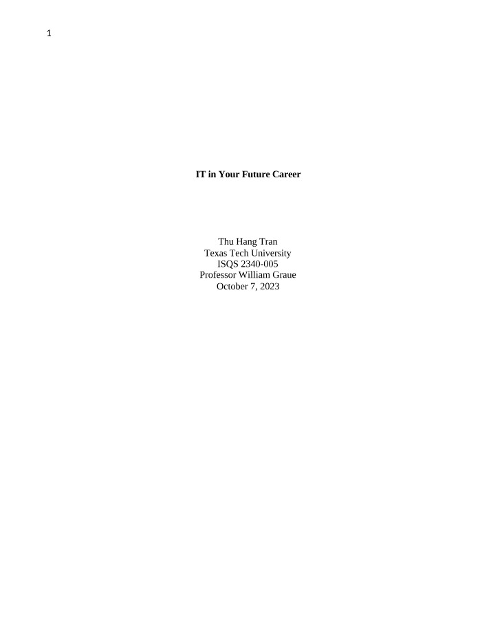 Enhancing Supply Chain Management - The Impact of IT