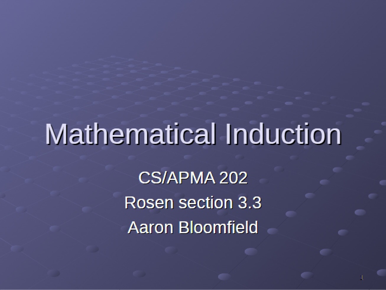 Mathematical Induction